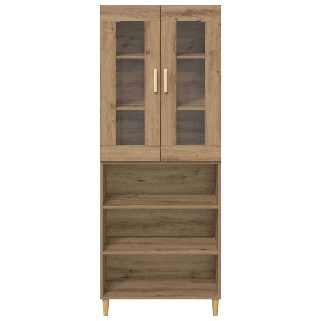 vidaXL Highboard Artisan Oak 69,5 x 34 x 180 εκ.