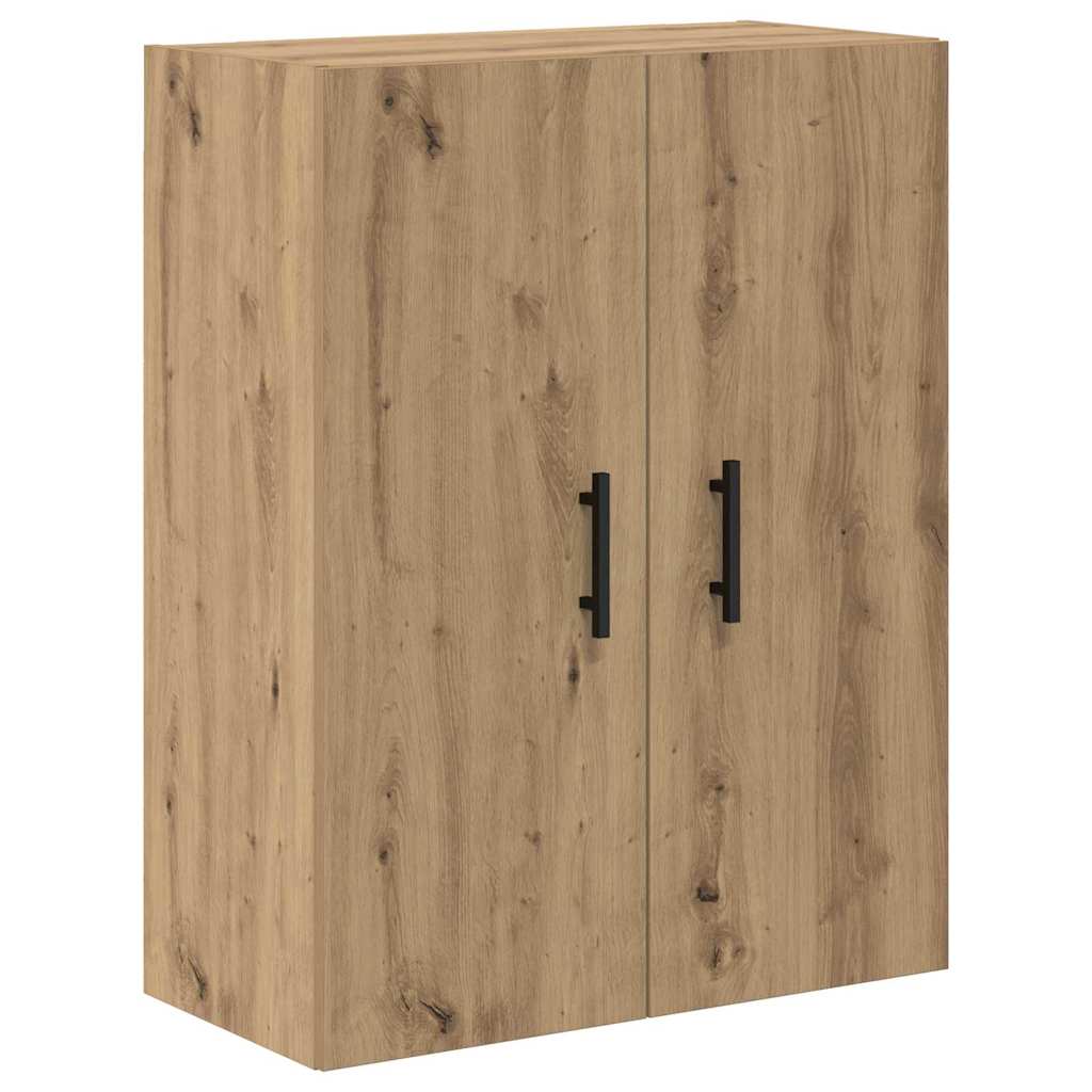 vidaXL Highboard με συρτάρι 2 pcs Artisan Oak Σύνθετο Ξύλο και Γυαλί