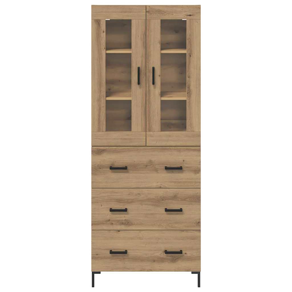 vidaXL Highboard Επιτοίχιο 2 pcs Artisan Oak 69,5 x 34 x 180 εκ.