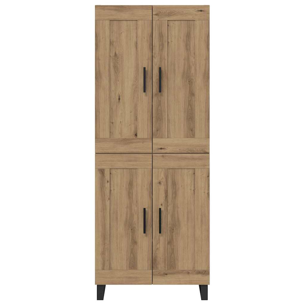 vidaXL Highboard Artisan Oak 69,5 x 34 x 180 εκ. Επεξεργασμένο ξύλο