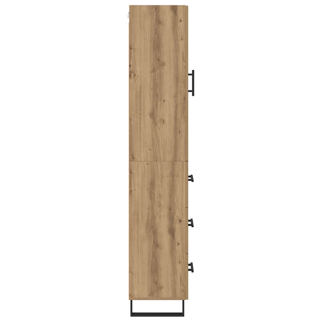 vidaXL Highboard Artisan Oak 34,5 x 34 x 180 εκ. Επεξεργασμένο ξύλο