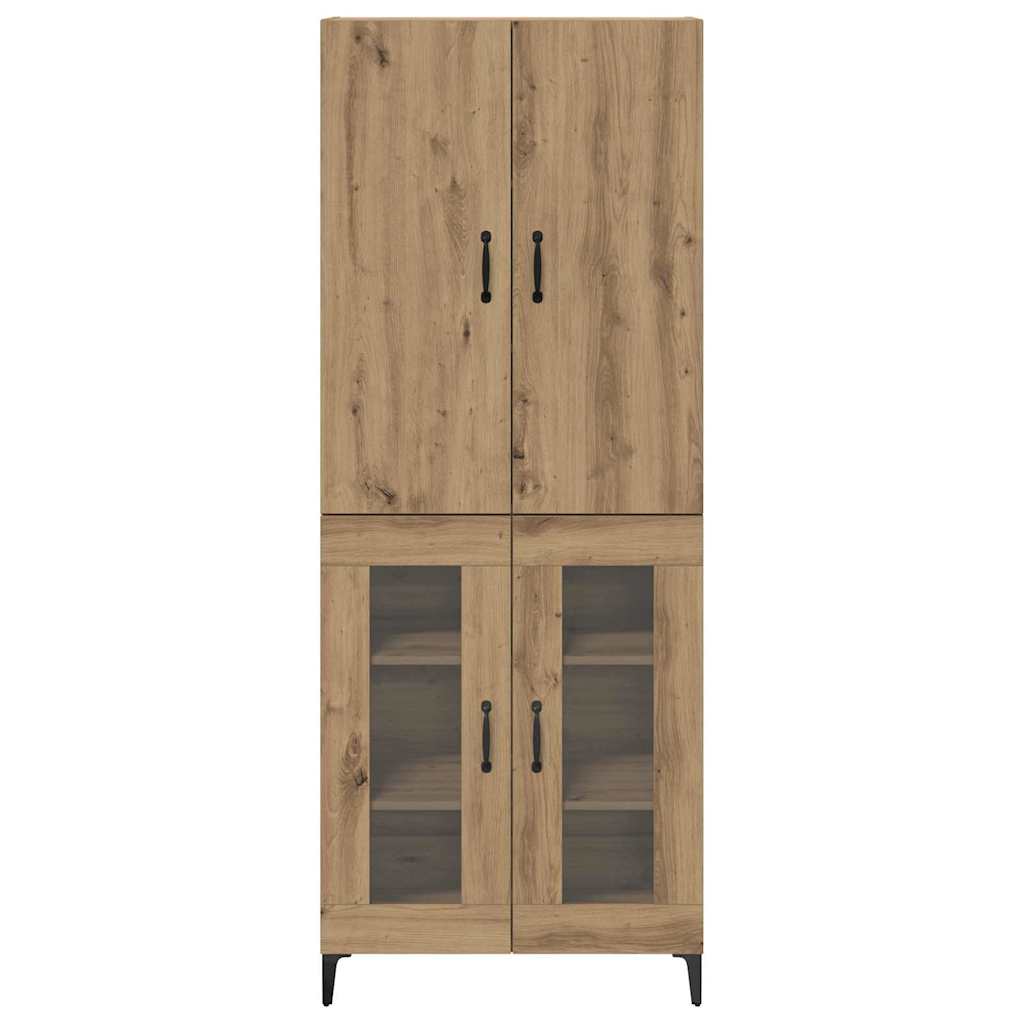 vidaXL Highboard Artisan Oak 69,5 x 34 x 180 εκ. Επεξεργασμένο ξύλο