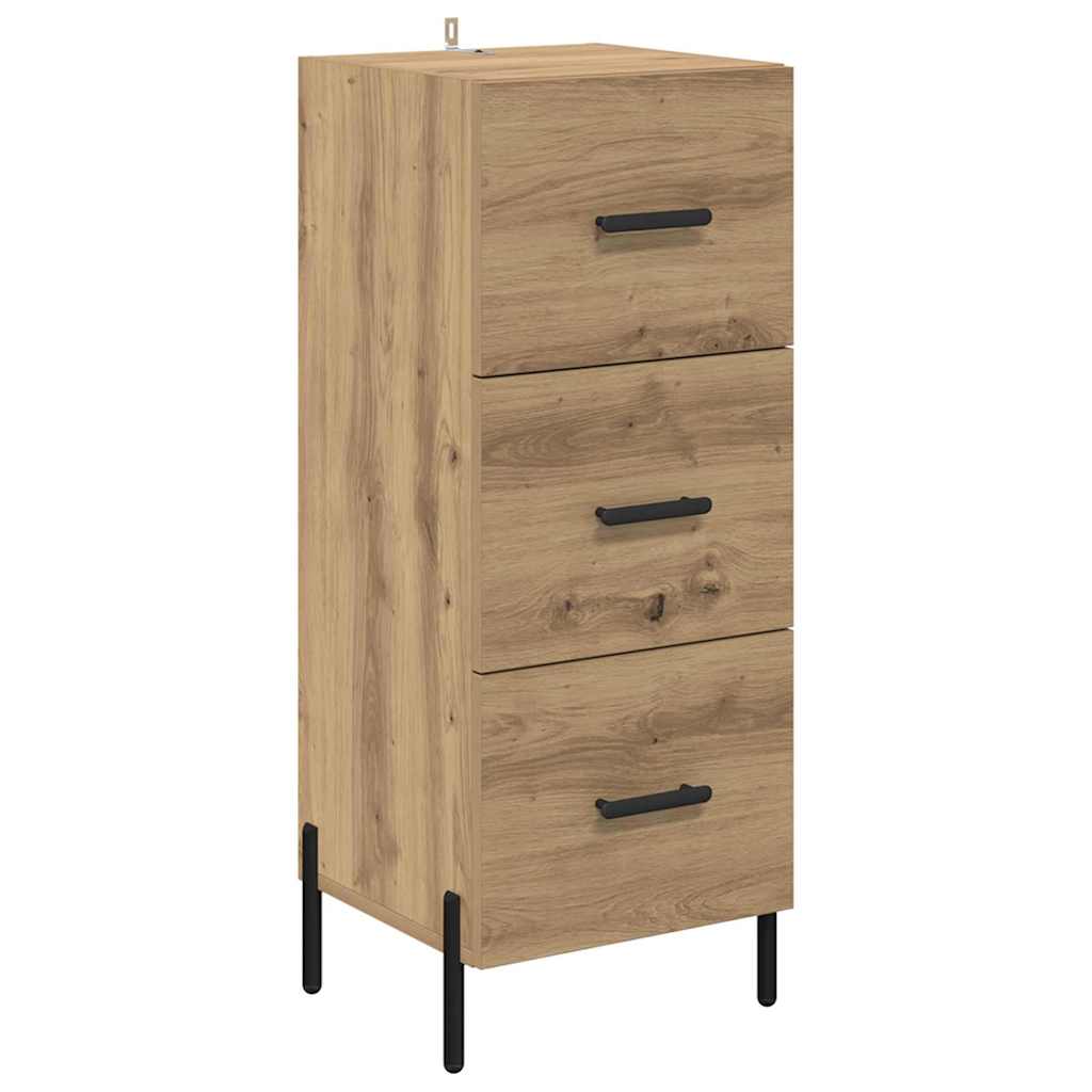 vidaXL Highboard Artisan Oak 34,5 x 34 x 180 εκ. Επεξεργασμένο ξύλο
