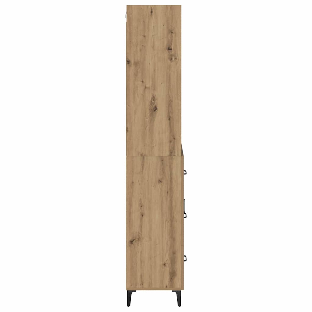 vidaXL Highboard Artisan Oak 69,5 x 34 x 180 εκ. Επεξεργασμένο ξύλο