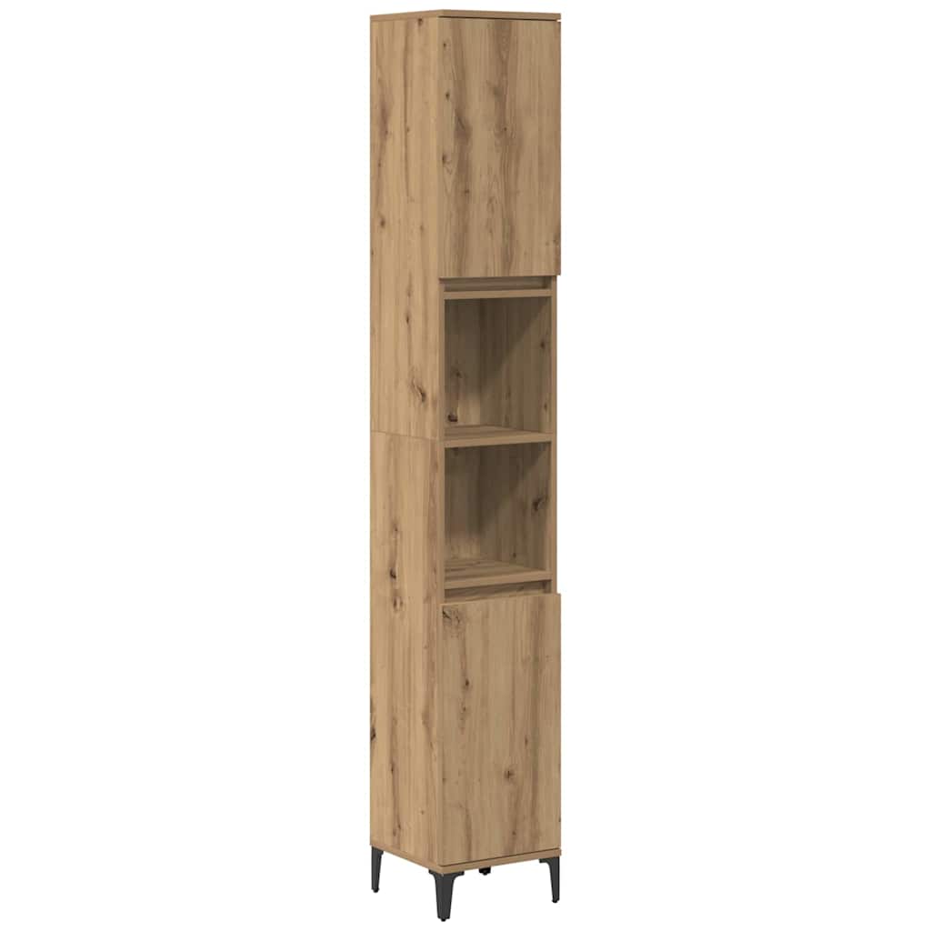 vidaXL Σετ Επίπλων Μπάνιου 3 pcs Artisan Oak Επεξεργασμένο ξύλο