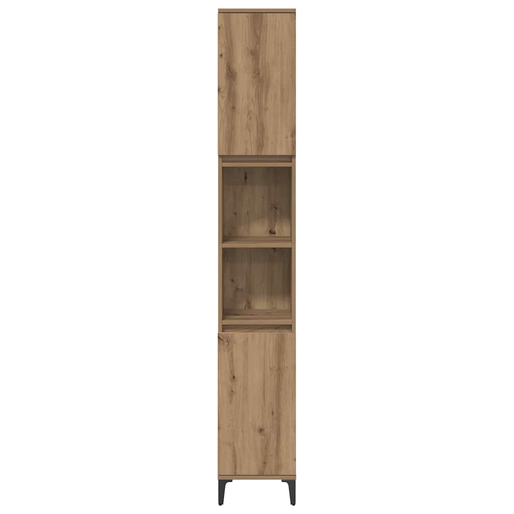 vidaXL Σετ Επίπλων Μπάνιου 3 pcs Artisan Oak Επεξεργασμένο ξύλο