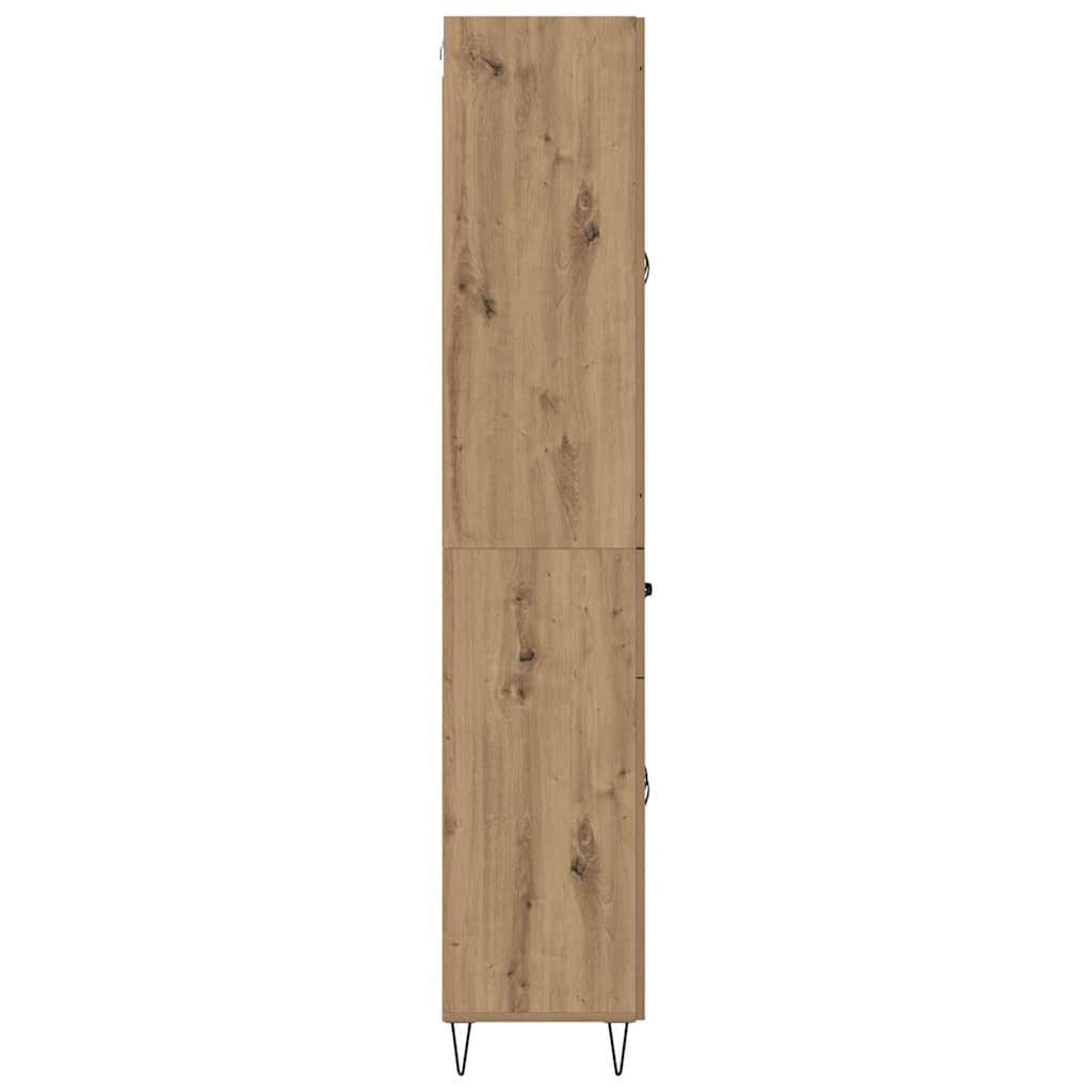 vidaXL Highboard Artisan Oak 69,5 x 34 x 180 εκ. Επεξεργασμένο ξύλο
