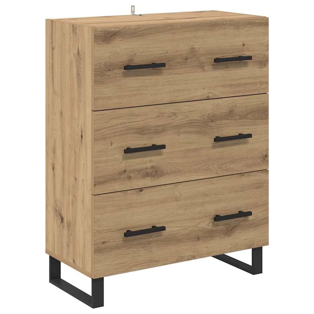 vidaXL Highboard Artisan Oak 69,5 x 34 x 180 εκ. Επεξεργασμένο ξύλο