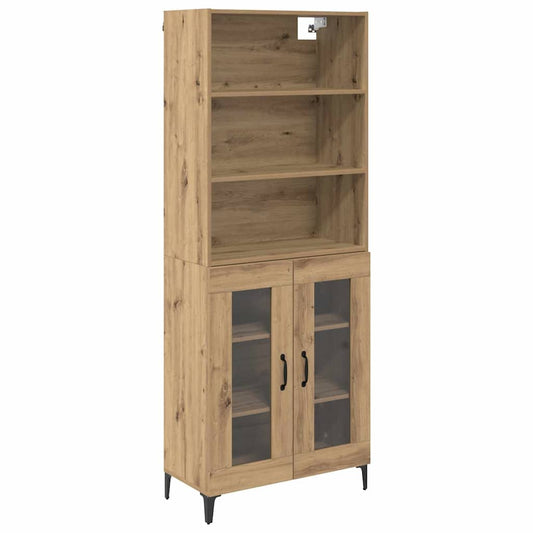 vidaXL Highboard Artisan Oak 69,5 x 34 x 180 εκ. Επεξεργασμένο ξύλο