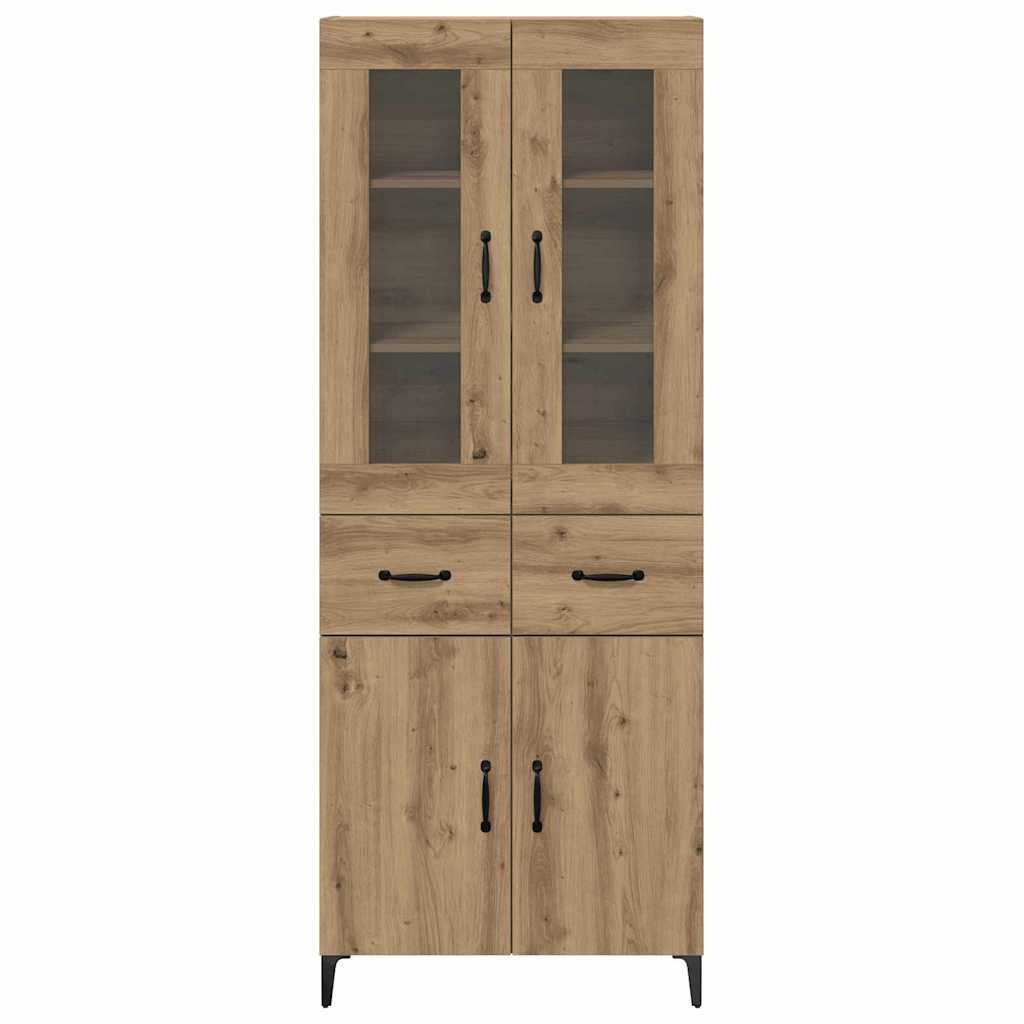 vidaXL Highboard Artisan Oak 69,5 x 34 x 180 εκ. Επεξεργασμένο ξύλο