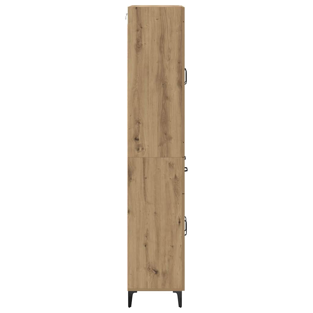 vidaXL Highboard Artisan Oak 69,5 x 34 x 180 εκ. Επεξεργασμένο ξύλο