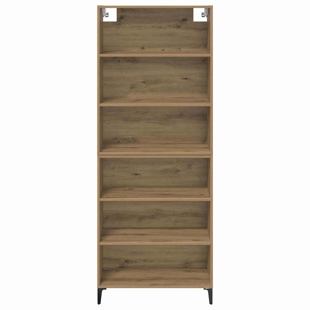 vidaXL Highboard Artisan Oak 69,5 x 34 x 180 εκ. Επεξεργασμένο ξύλο