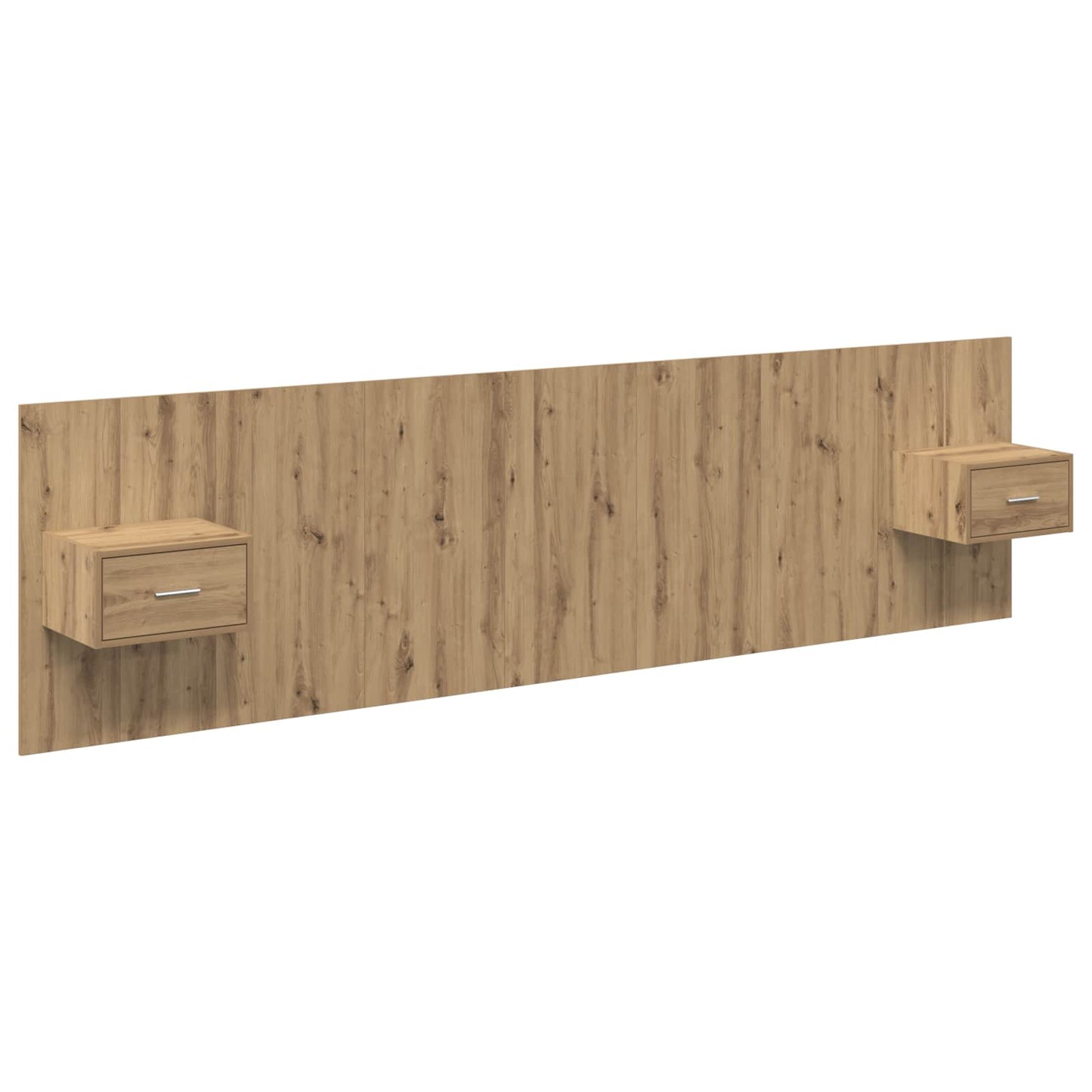 vidaXL Κεφαλή κρεβατιού με κομοδίνο με συρτάρι 3 pcs Artisan Oak