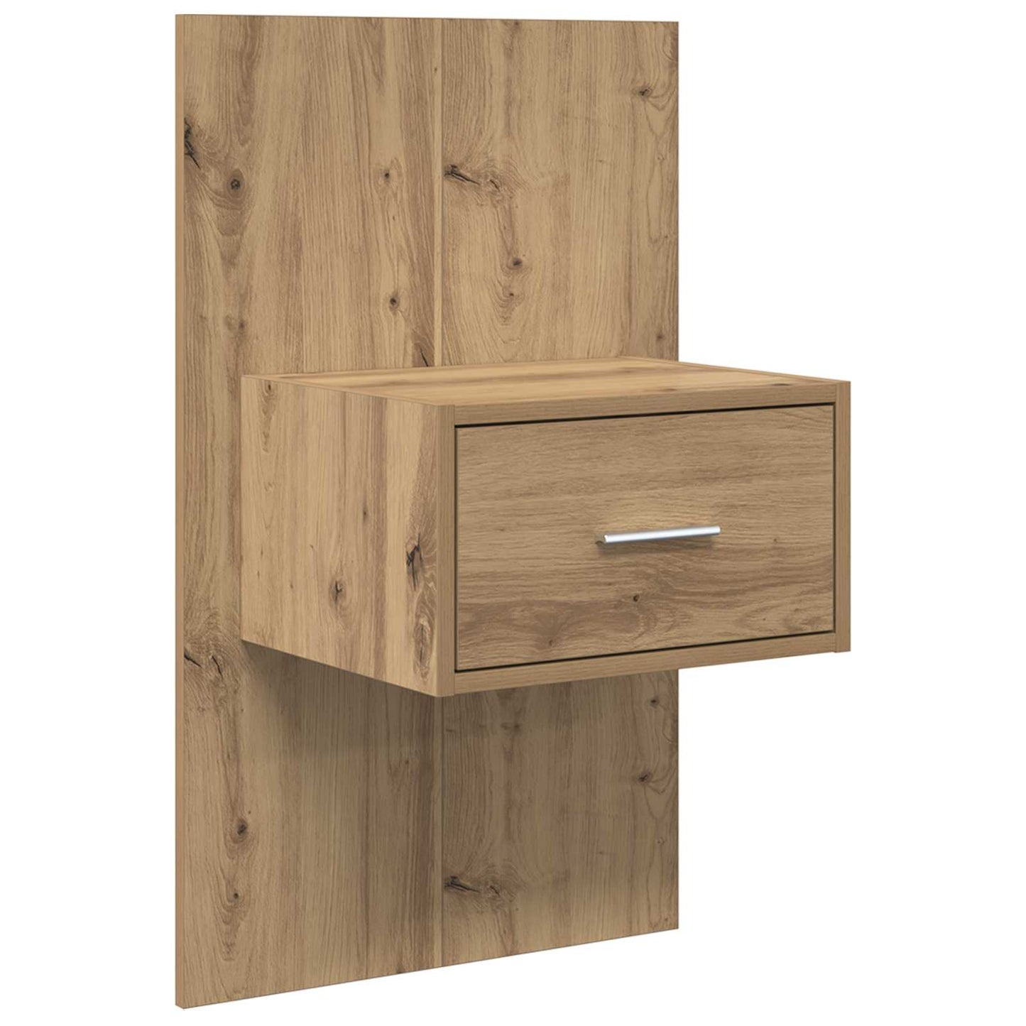 vidaXL Κεφαλή κρεβατιού με κομοδίνο με συρτάρι 3 pcs Artisan Oak