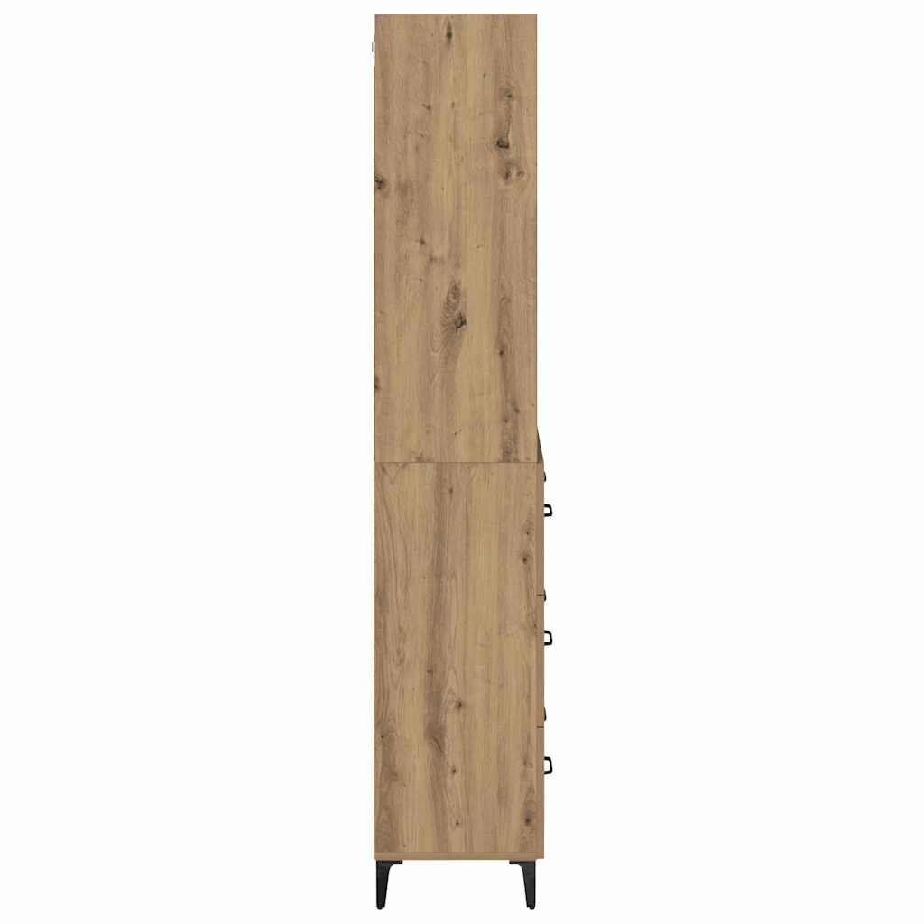 vidaXL Highboard Artisan Oak 69,5 x 34 x 180 εκ. Επεξεργασμένο ξύλο