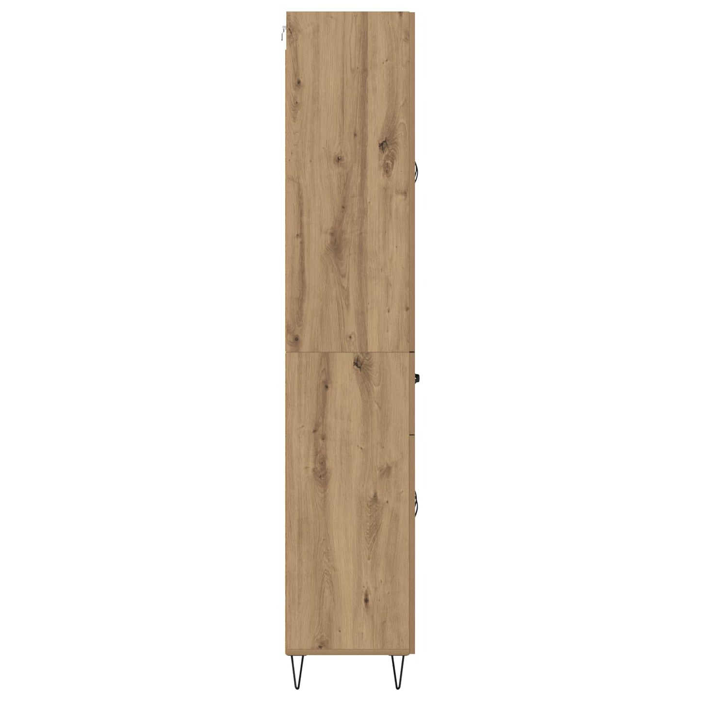 vidaXL Highboard 2 pcs Artisan Oak Μηχανική ξυλεία και γυαλί