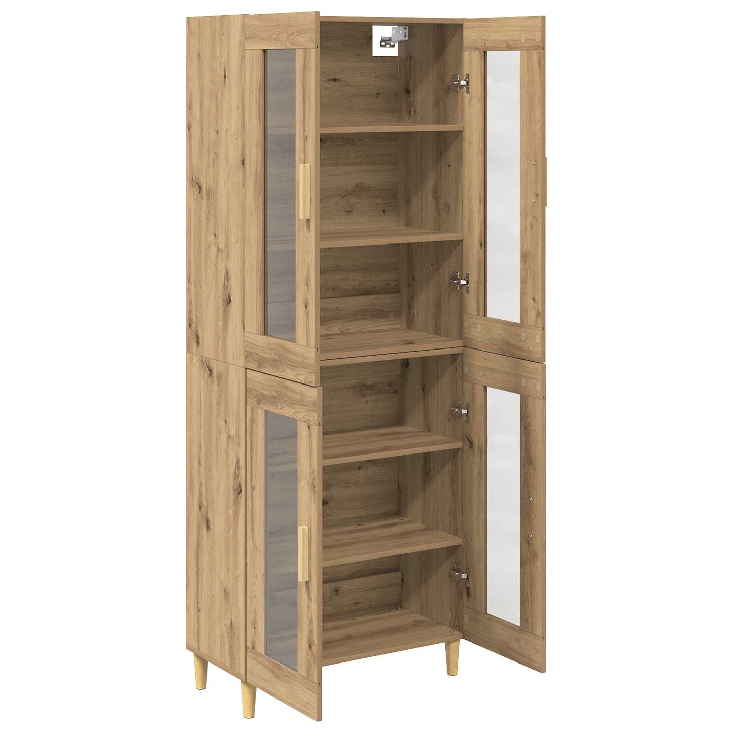 vidaXL Highboard Artisan Oak 69,5 x 34 x 180 εκ. Επεξεργασμένο ξύλο