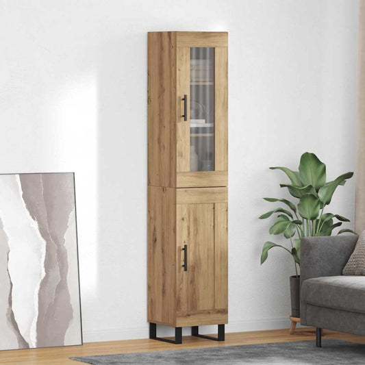 vidaXL Highboard Artisan Oak 69,5 x 34 x 180 εκ. Επεξεργασμένο ξύλο