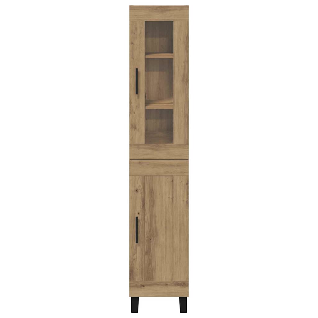 vidaXL Highboard Artisan Oak 69,5 x 34 x 180 εκ. Επεξεργασμένο ξύλο