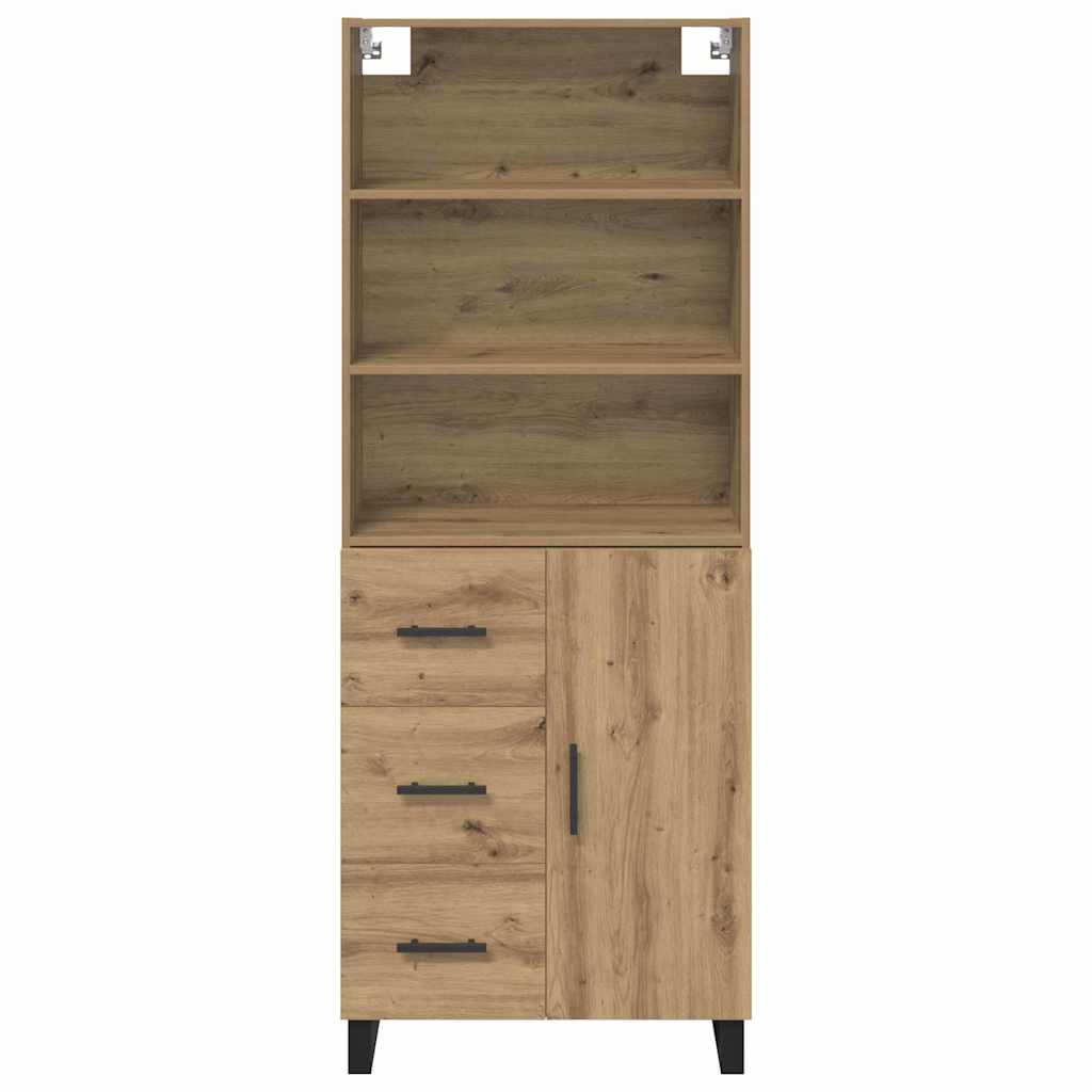 vidaXL Highboard Artisan Oak 69,5 x 34 x 180 εκ. Επεξεργασμένο ξύλο