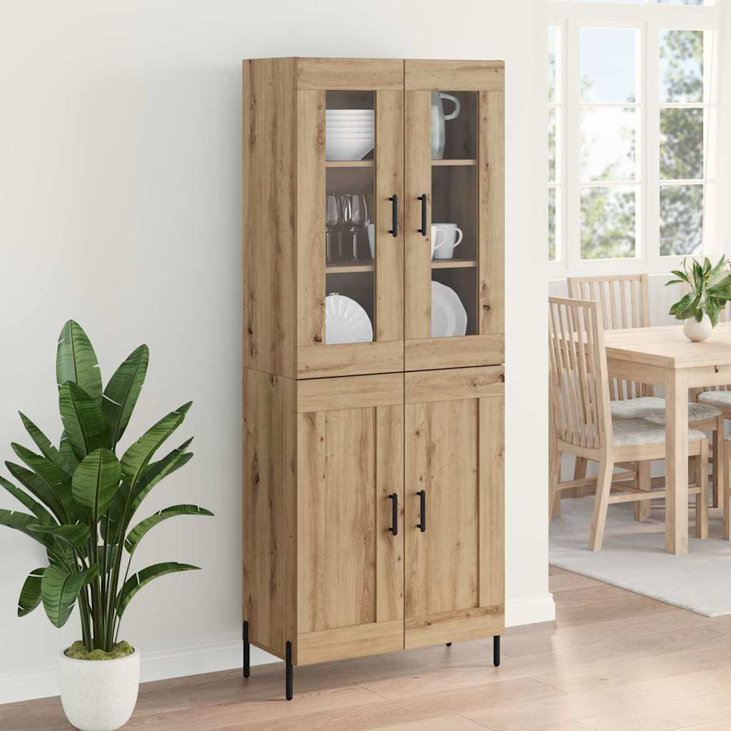 vidaXL Highboard Artisan Oak 69,5 x 34 x 180 εκ. Επεξεργασμένο ξύλο