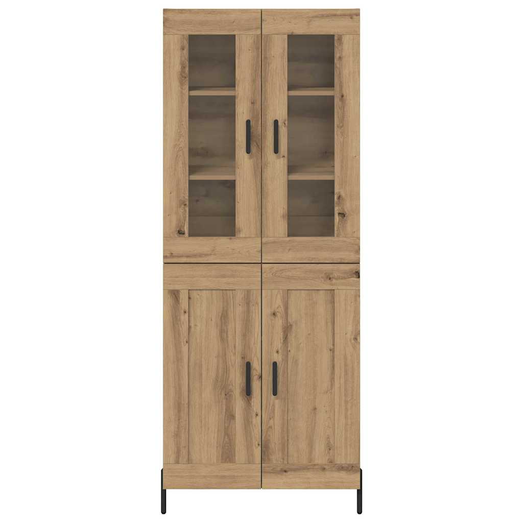 vidaXL Highboard Artisan Oak 69,5 x 34 x 180 εκ. Επεξεργασμένο ξύλο