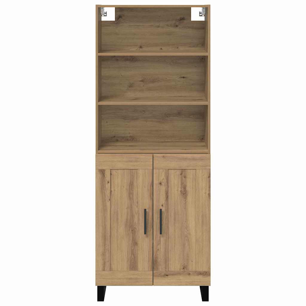 vidaXL Highboard Artisan Oak 69,5 x 34 x 180 εκ. Επεξεργασμένο ξύλο