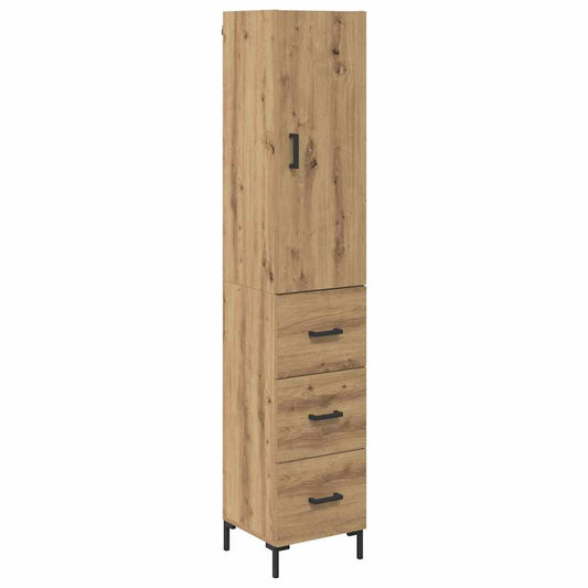 vidaXL Highboard Artisan Oak 69,5 x 34 x 180 εκ. Επεξεργασμένο ξύλο