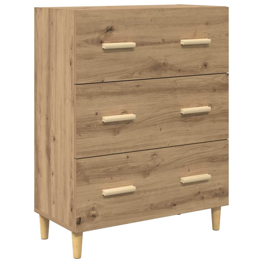 vidaXL Highboard με συρτάρι Artisan Oak 69,5 x 34 x 180 εκ.
