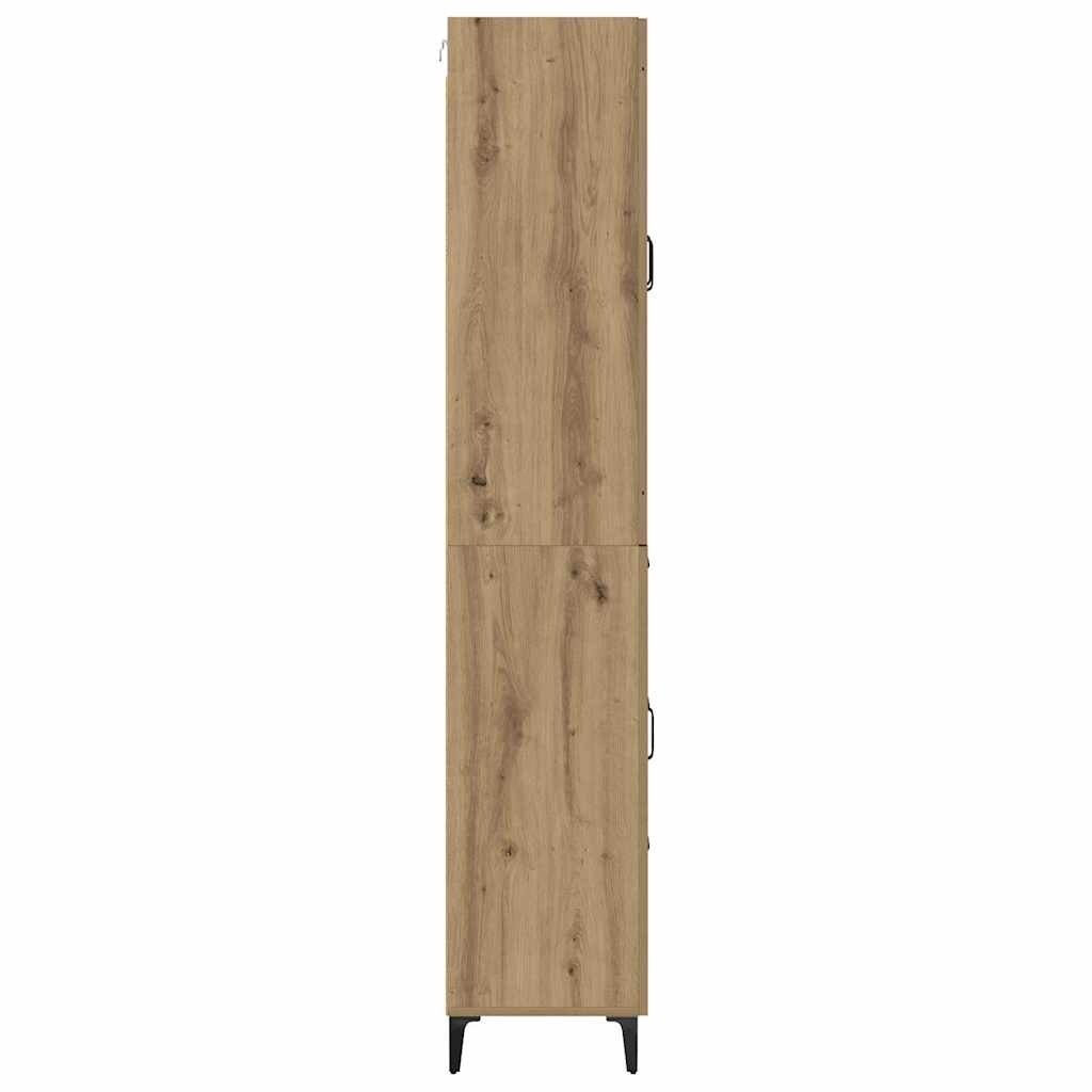 vidaXL Highboard Artisan Oak 69,5 x 34 x 180 εκ. Επεξεργασμένο ξύλο