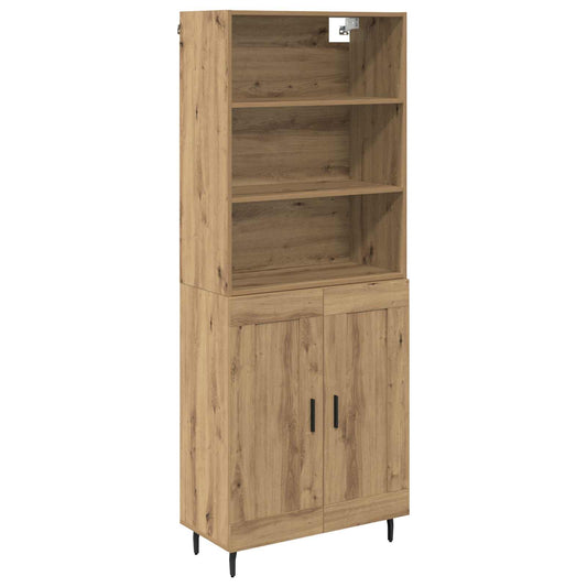 vidaXL Highboard Artisan Oak 69,5 x 34 x 180 εκ.