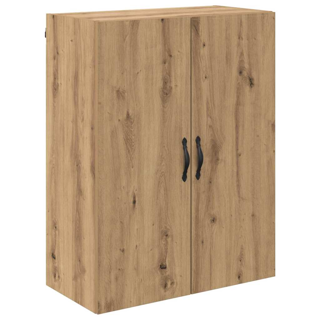 vidaXL Highboard 2 pcs Artisan Oak Μηχανική ξυλεία και γυαλί