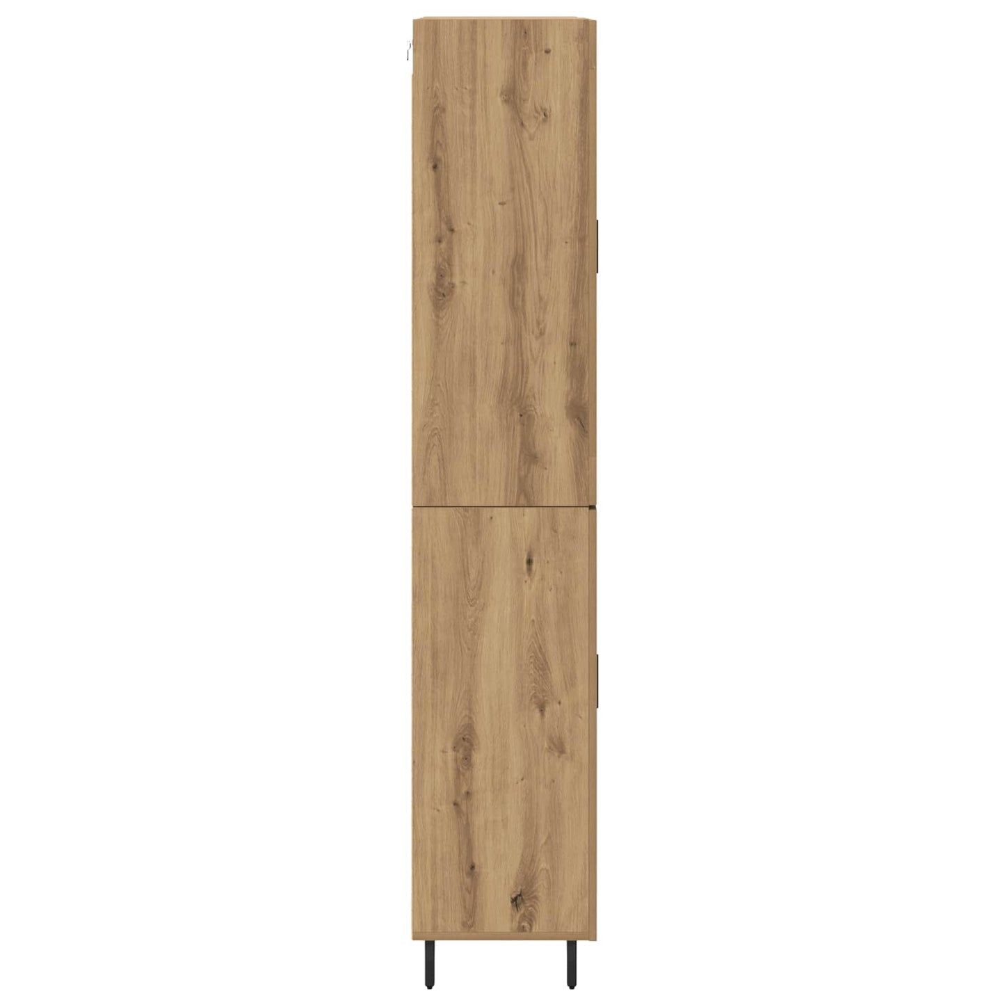 vidaXL Highboard 2 pcs Artisan Oak Σύνθετο Ξύλο και Γυαλί