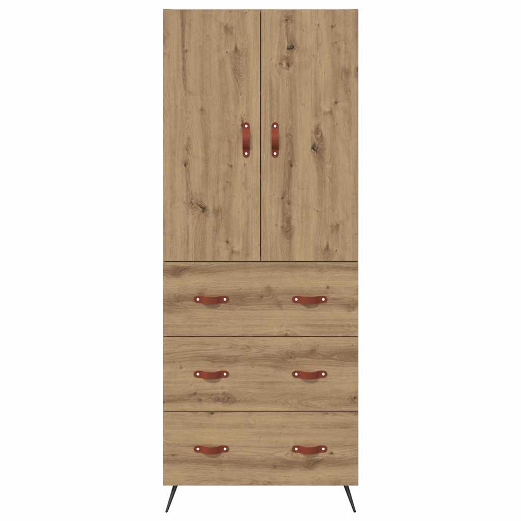 vidaXL Highboard Artisan Oak 69,5 x 34 x 180 εκ. Επεξεργασμένο ξύλο