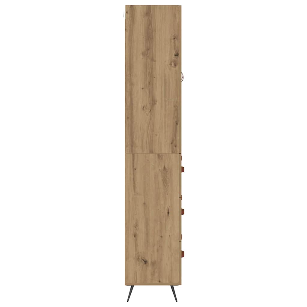 vidaXL Highboard Artisan Oak 69,5 x 34 x 180 εκ. Επεξεργασμένο ξύλο