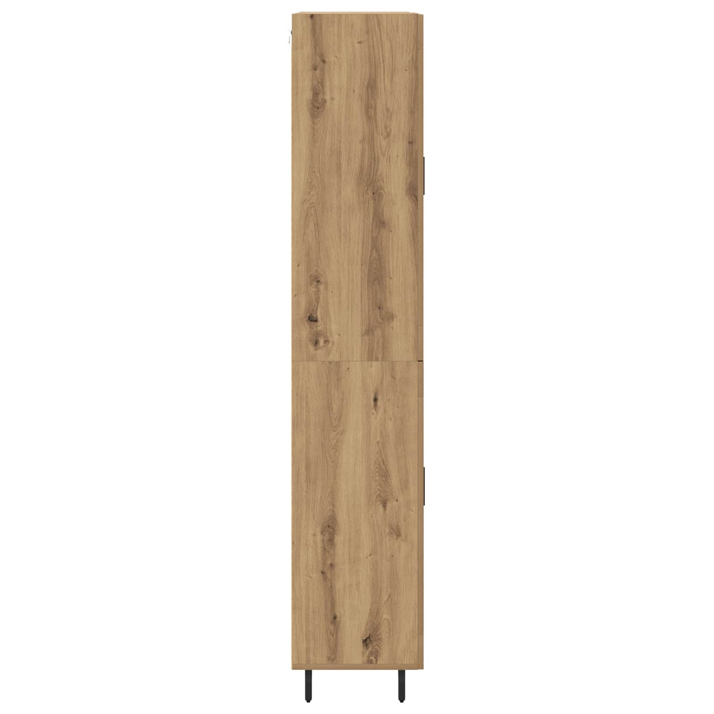 vidaXL Highboard 2 pcs Artisan Oak Σύνθετο Ξύλο και Γυαλί