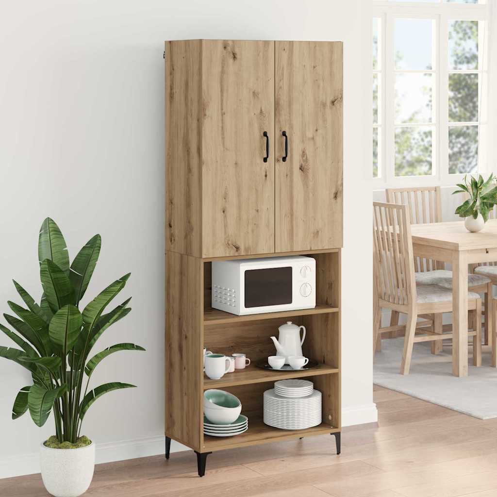 vidaXL Highboard Artisan Oak 69,5 x 34 x 180 εκ. Επεξεργασμένο ξύλο