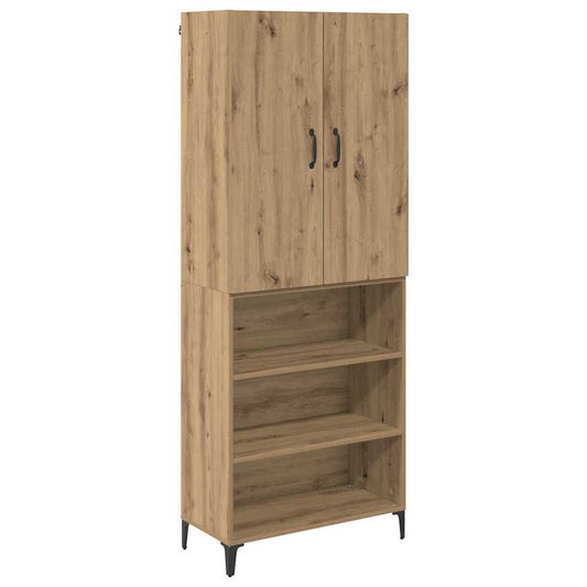 vidaXL Highboard Artisan Oak 69,5 x 34 x 180 εκ. Επεξεργασμένο ξύλο