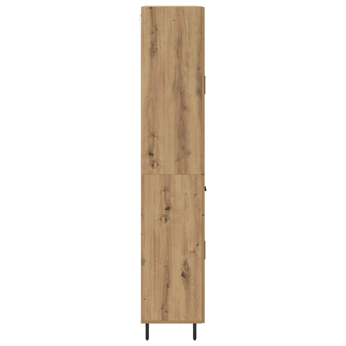 vidaXL Highboard με συρτάρι 2 pcs Artisan Oak Σύνθετο Ξύλο και Γυαλί