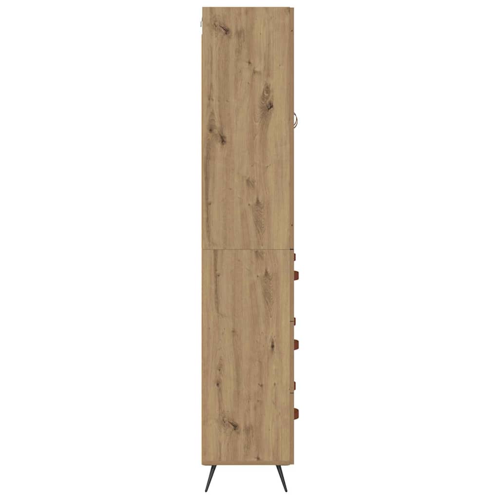 vidaXL Highboard Artisan Oak 69,5 x 34 x 180 εκ. Επεξεργασμένο ξύλο