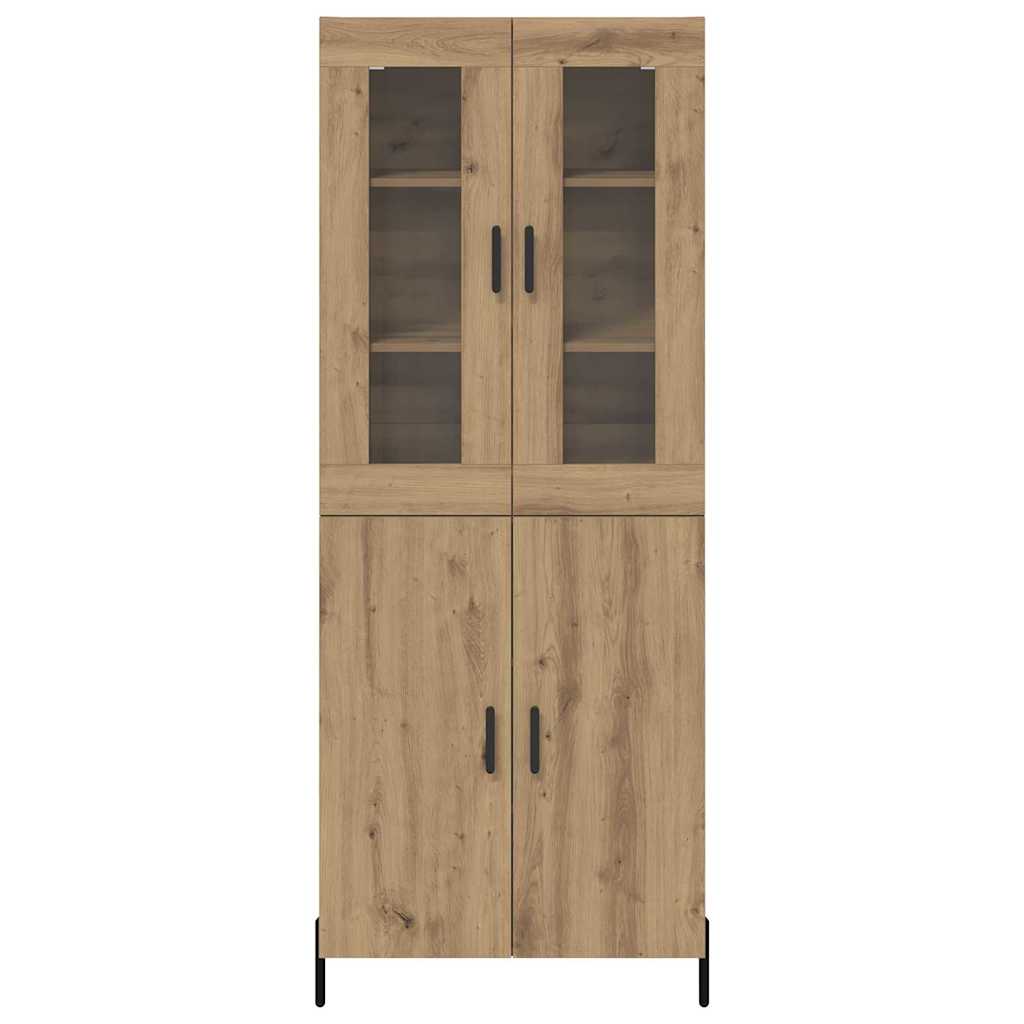 vidaXL Highboard Artisan Oak 69,5 x 34 x 180 εκ. Επεξεργασμένο ξύλο