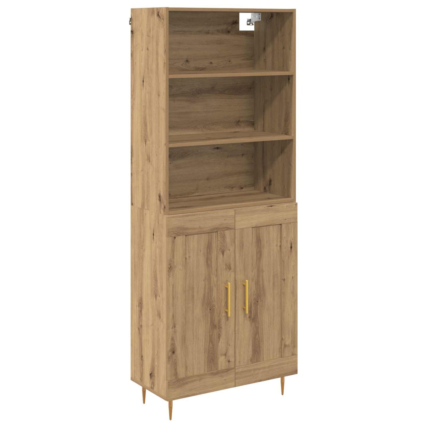 vidaXL Highboard Artisan Oak 69,5 x 34 x 180 εκ. Επεξεργασμένο ξύλο