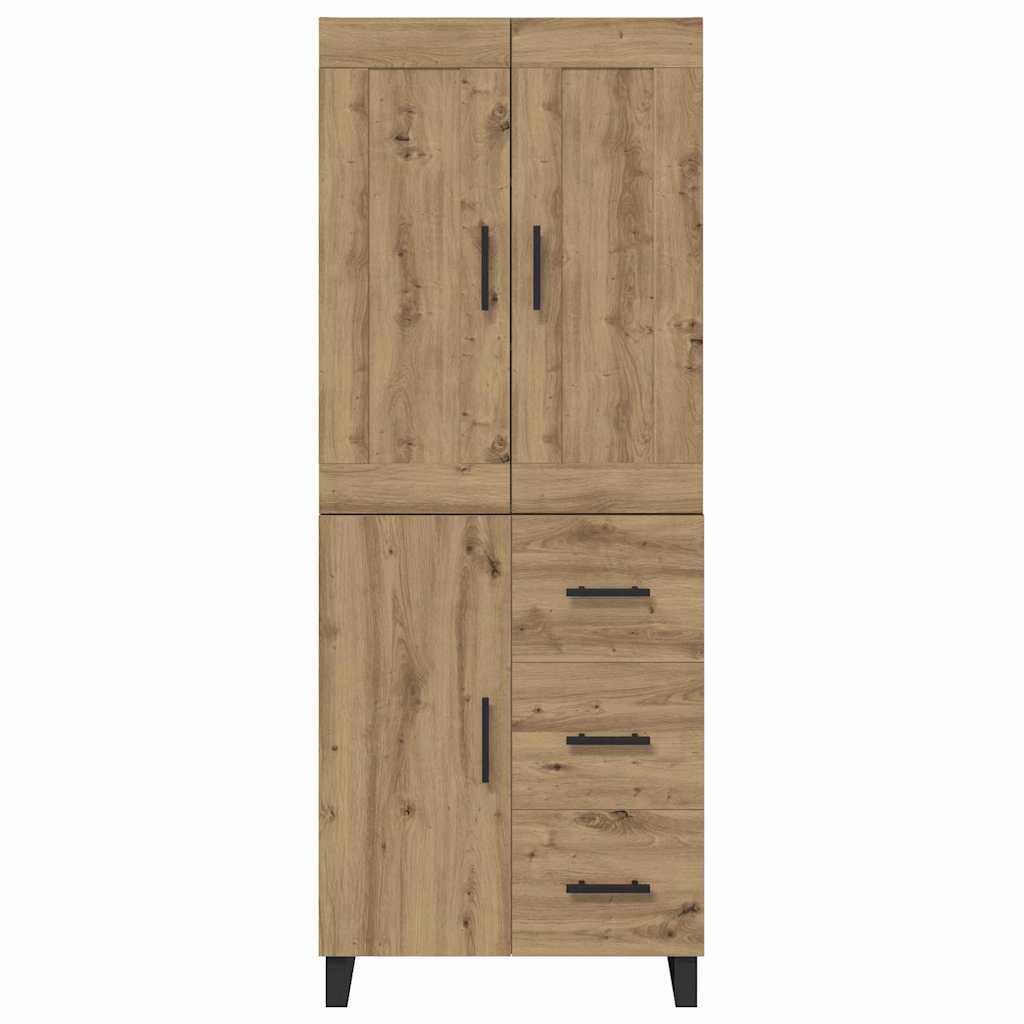 vidaXL Highboard Artisan Oak 69,5 x 34 x 180 εκ. Επεξεργασμένο ξύλο