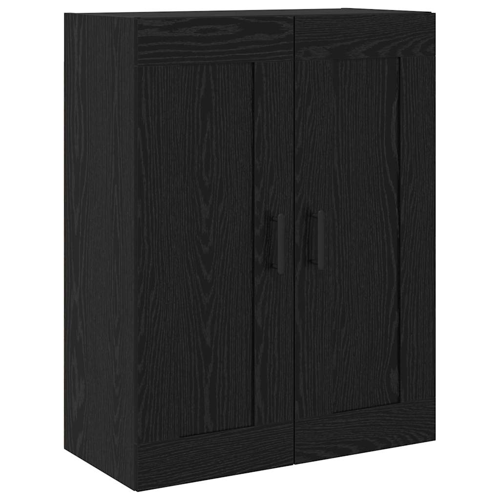 vidaXL Highboard 2 pcs Μαύρη Οξυά Επεξεργασμένο ξύλο