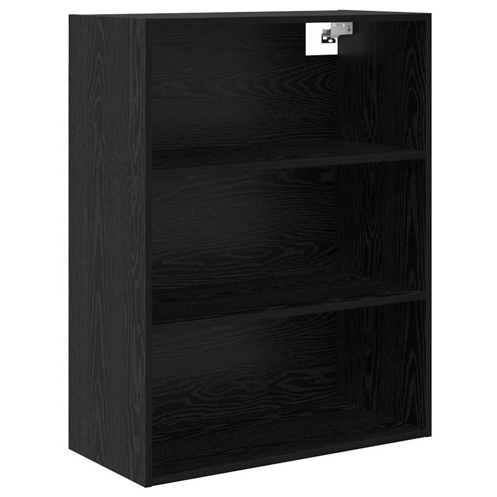 vidaXL Highboard με συρτάρι 2 pcs Μαύρη Οξυά Επεξεργασμένο ξύλο