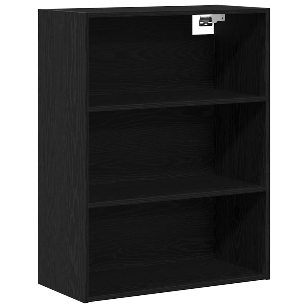 vidaXL Highboard Μαύρη Οξυά 69,5 x 34 x 180 εκ. Επεξεργασμένο ξύλο