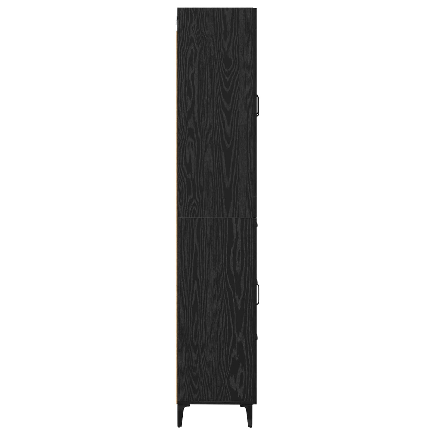 vidaXL Highboard Μαύρη Οξυά 69,5 x 34 x 180 εκ. Επεξεργασμένο ξύλο