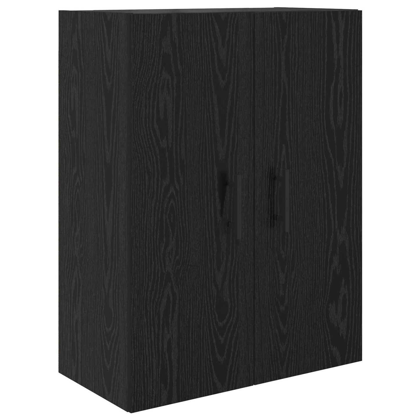 vidaXL Highboard με συρτάρι 2 pcs Μαύρη Οξυά Σύνθετο Ξύλο και Γυαλί