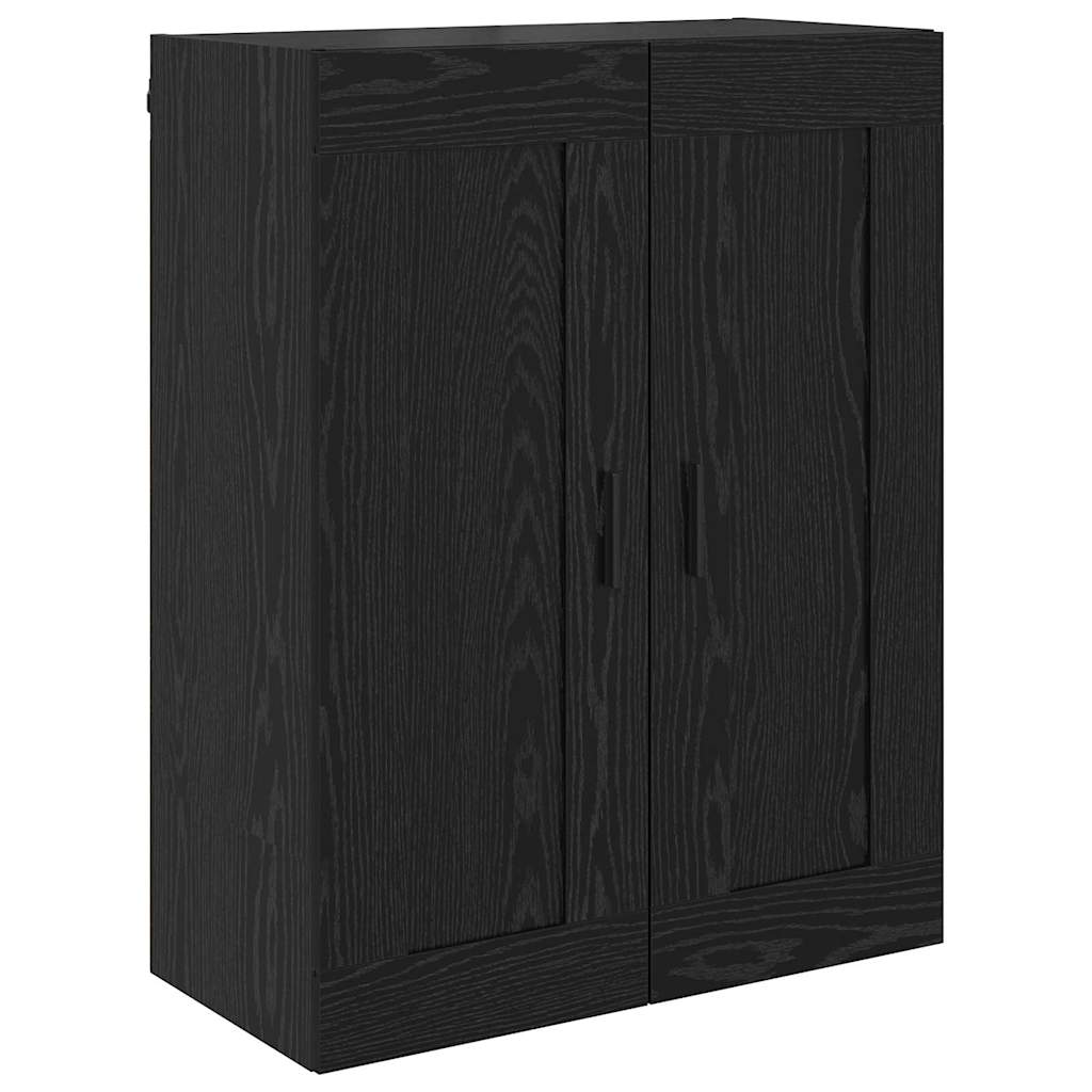vidaXL Highboard με συρτάρι 2 pcs Μαύρη Οξυά Σύνθετο Ξύλο και Γυαλί