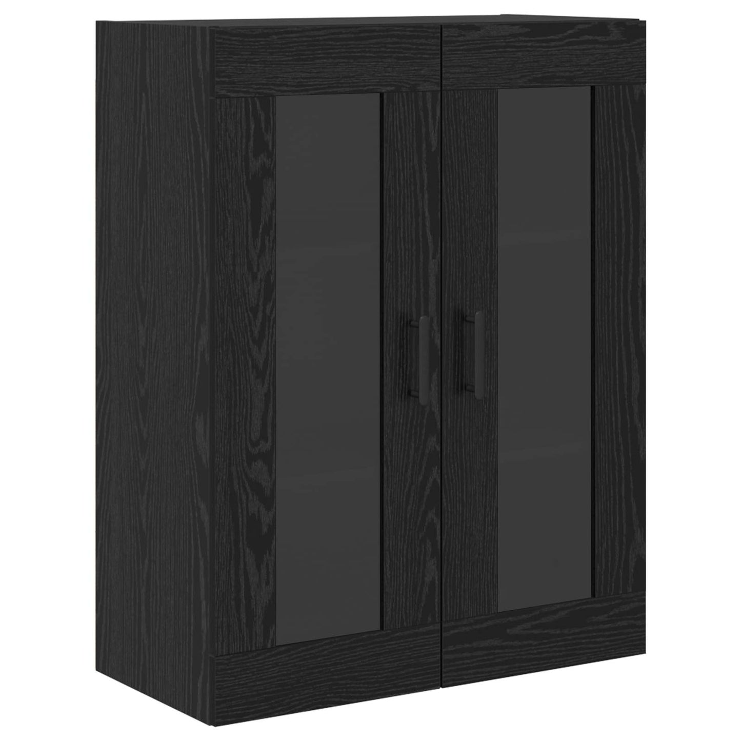vidaXL Highboard Μαύρη Οξυά 69,5 x 34 x 180 εκ. Επεξεργασμένο ξύλο